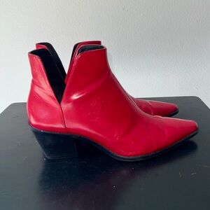 ZARA Red Ankle Boots - 41 (10) - GUC